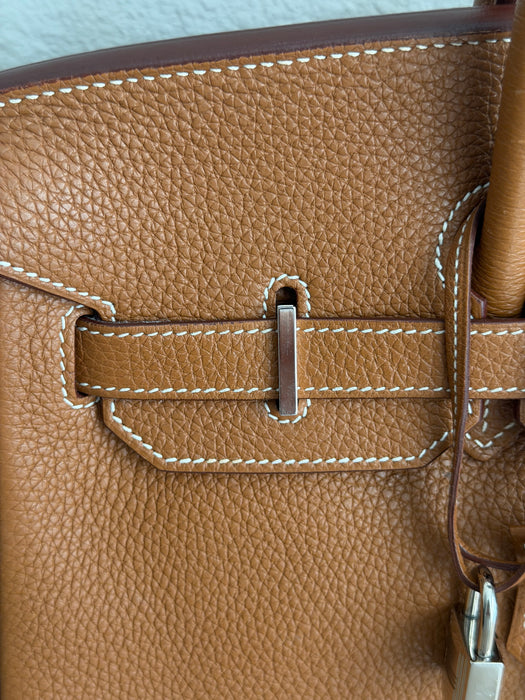 Birkin 35 in Togo gold with palladium hardware