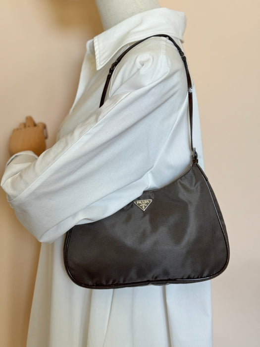 Prada Silk Crescent Mini