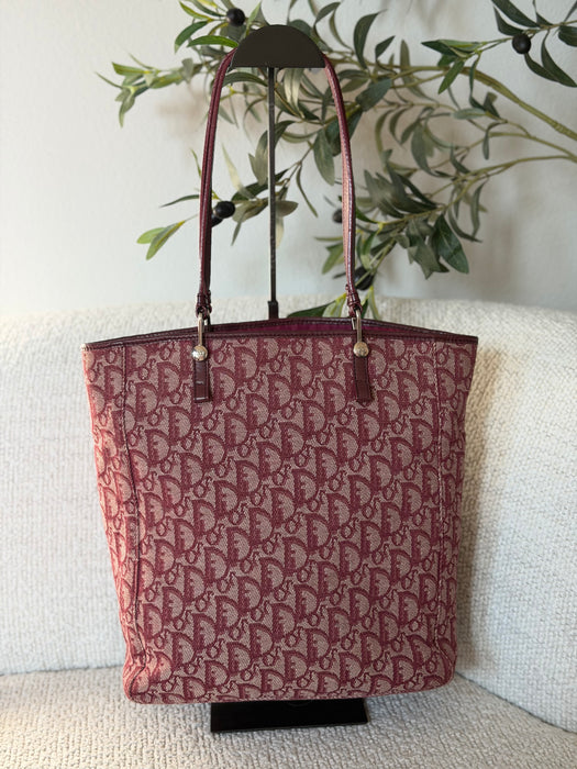 Dior Trotter Burgundy Tote