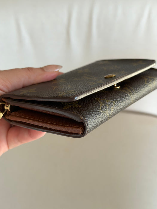 Louis Vuitton Monogram Porte Monnaie Tresor Wallet