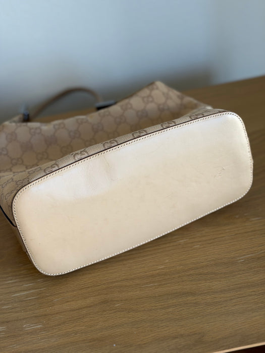 Gucci Beige GG Hobo