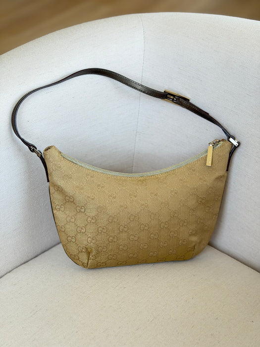Gucci Gold Halfmoon Pochette