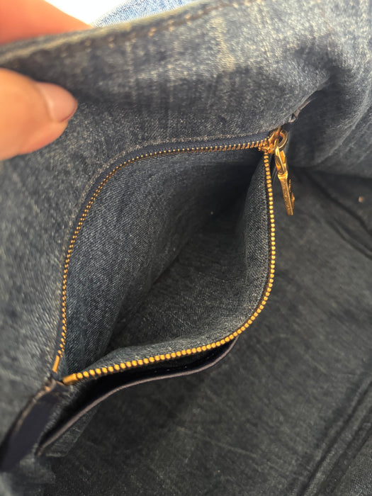 Prada Canapa Denim Tote
