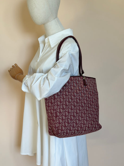 Dior Trotter Burgundy Tote