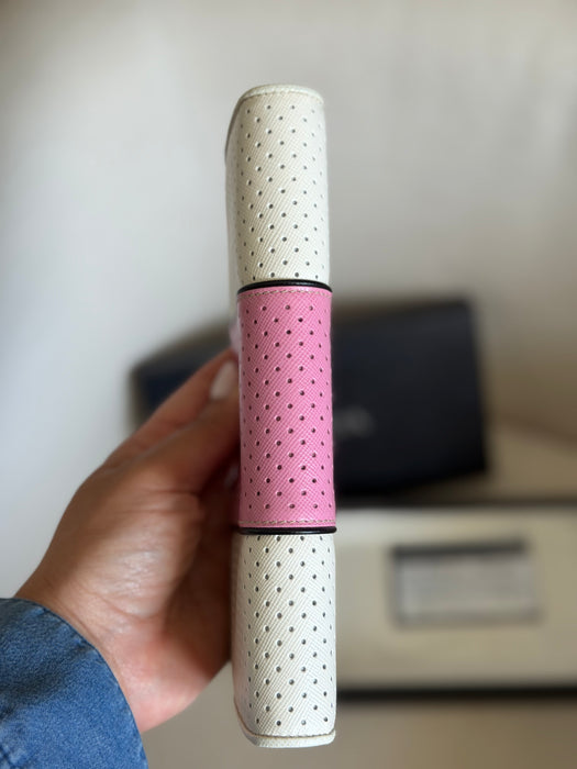Prada Perforated Saffiano Long Wallet