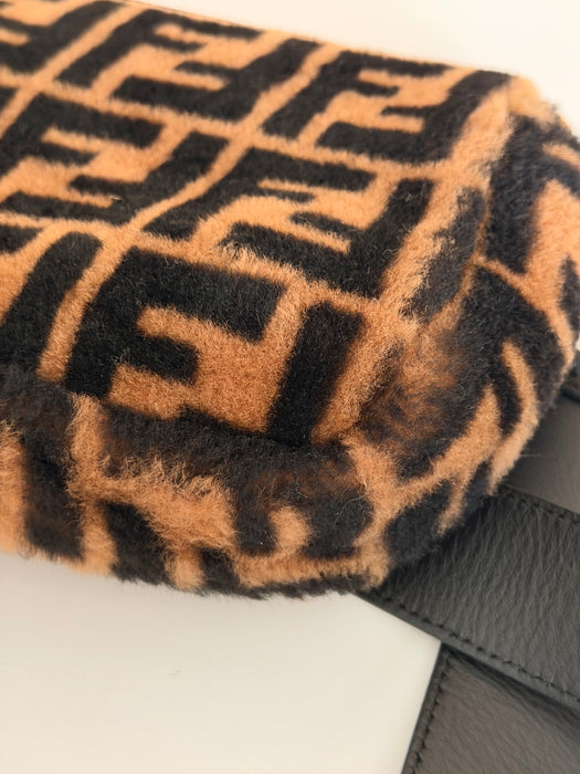 Fendi Shearling Zucca Baguette