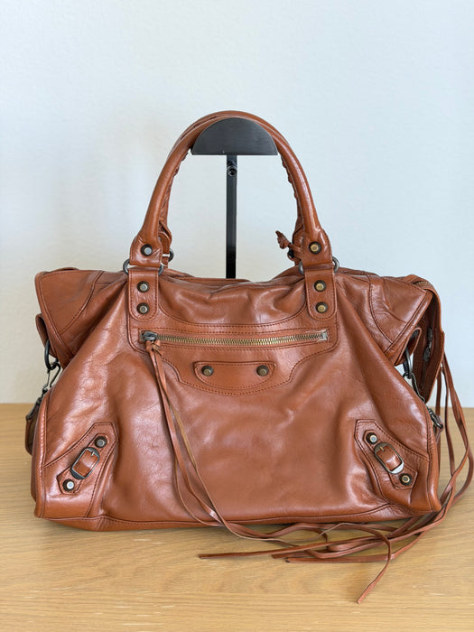 Balenciaga Brown City Bag
