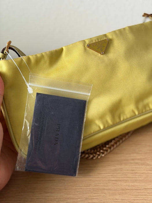 Prada Tessuto Nylon Yellow Shoulder