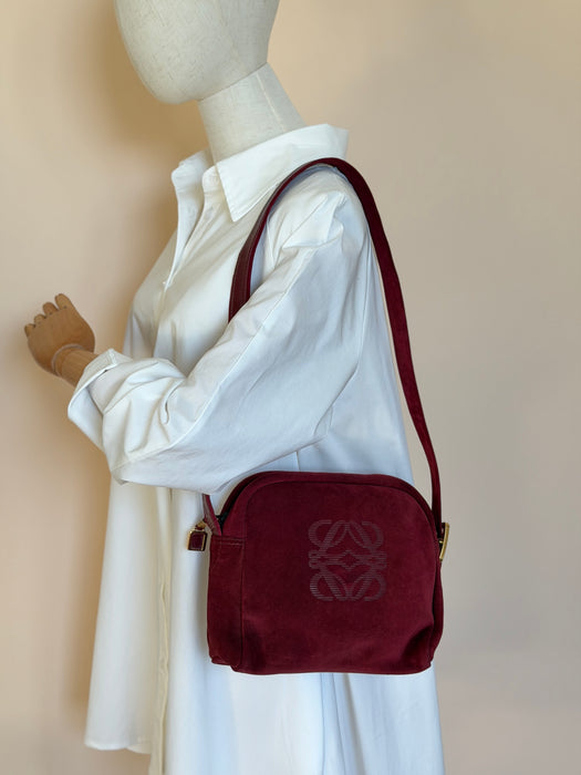 Loewe Suede Anagram Crossbody