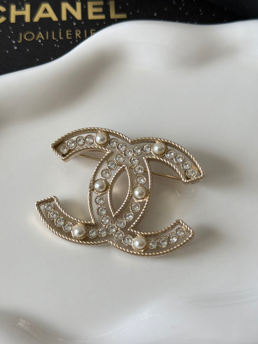 Chanel pearl brooch