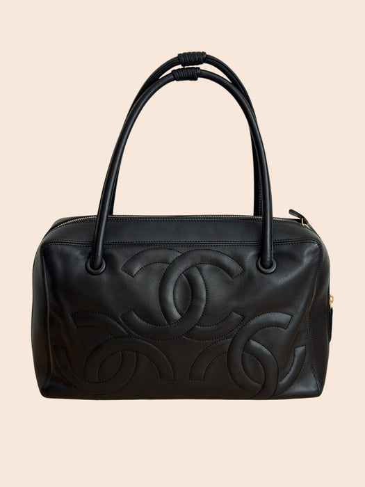 Chanel Triple Cocomark Boston Shoulder