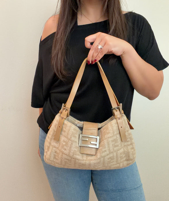 Fendi Tonal FF Buckle Baguette