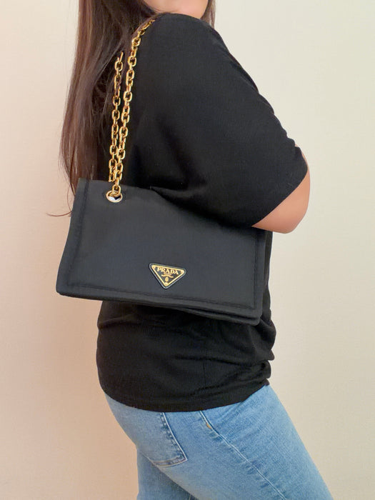Prada Tessuto Flap