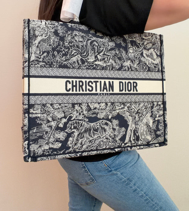 Dior Toile Book Tote: New Full Set