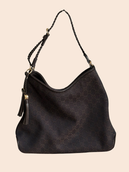 Gucci GG Denim Hobo