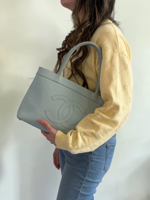 Chanel Timeless CC ice Blue Tote