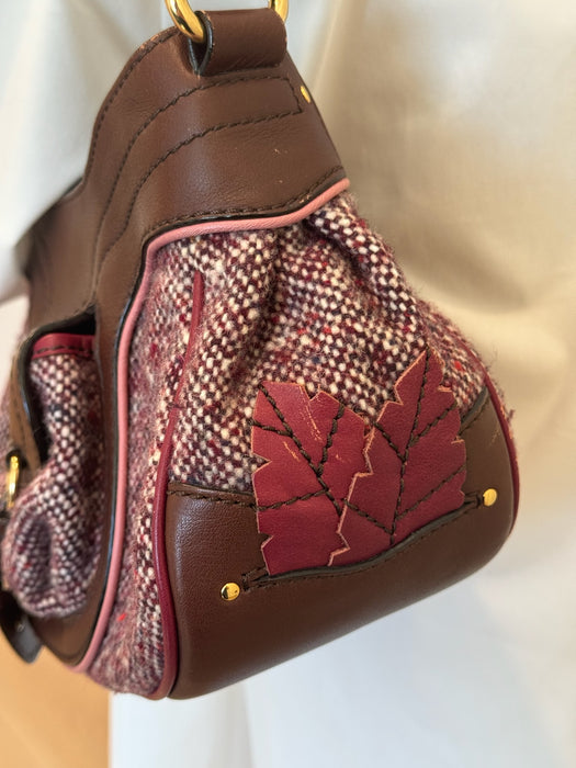 Celine Tweed Leaf