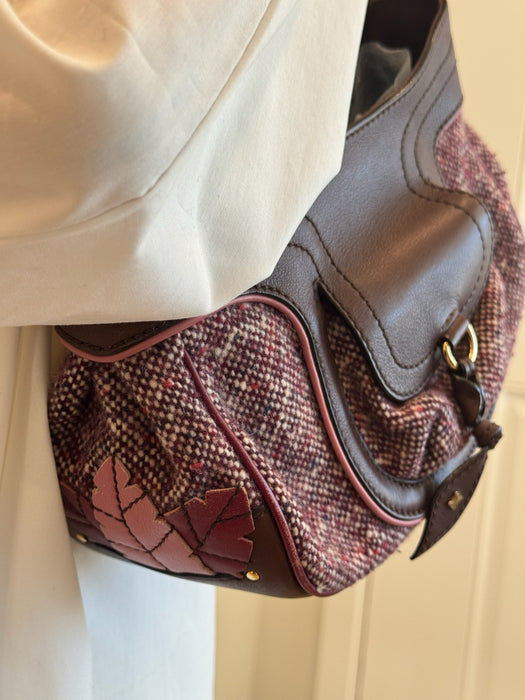 Celine Tweed Leaf