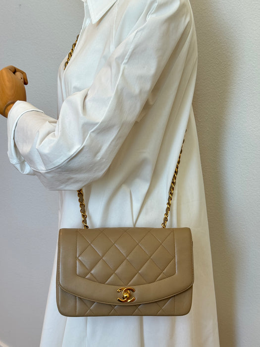 Chanel Diana 22 Beige GHW