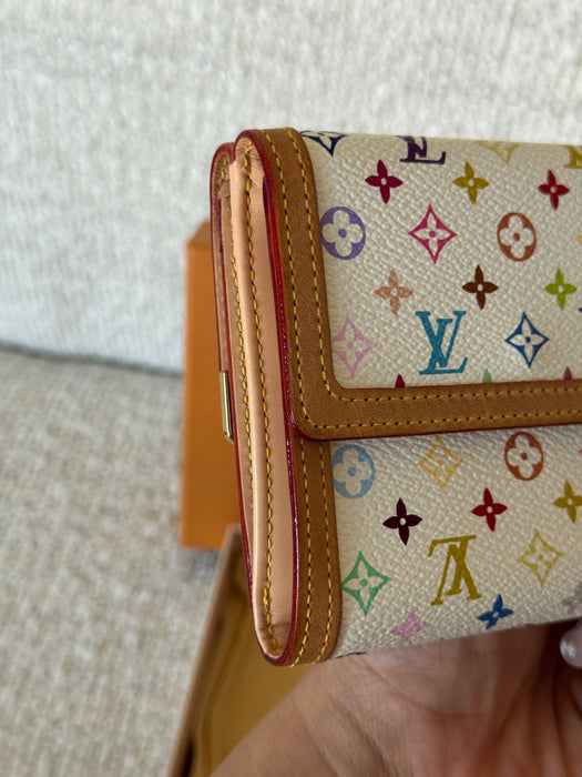 Louis Vuitton Murakami Porte Monnaie Billets Carte