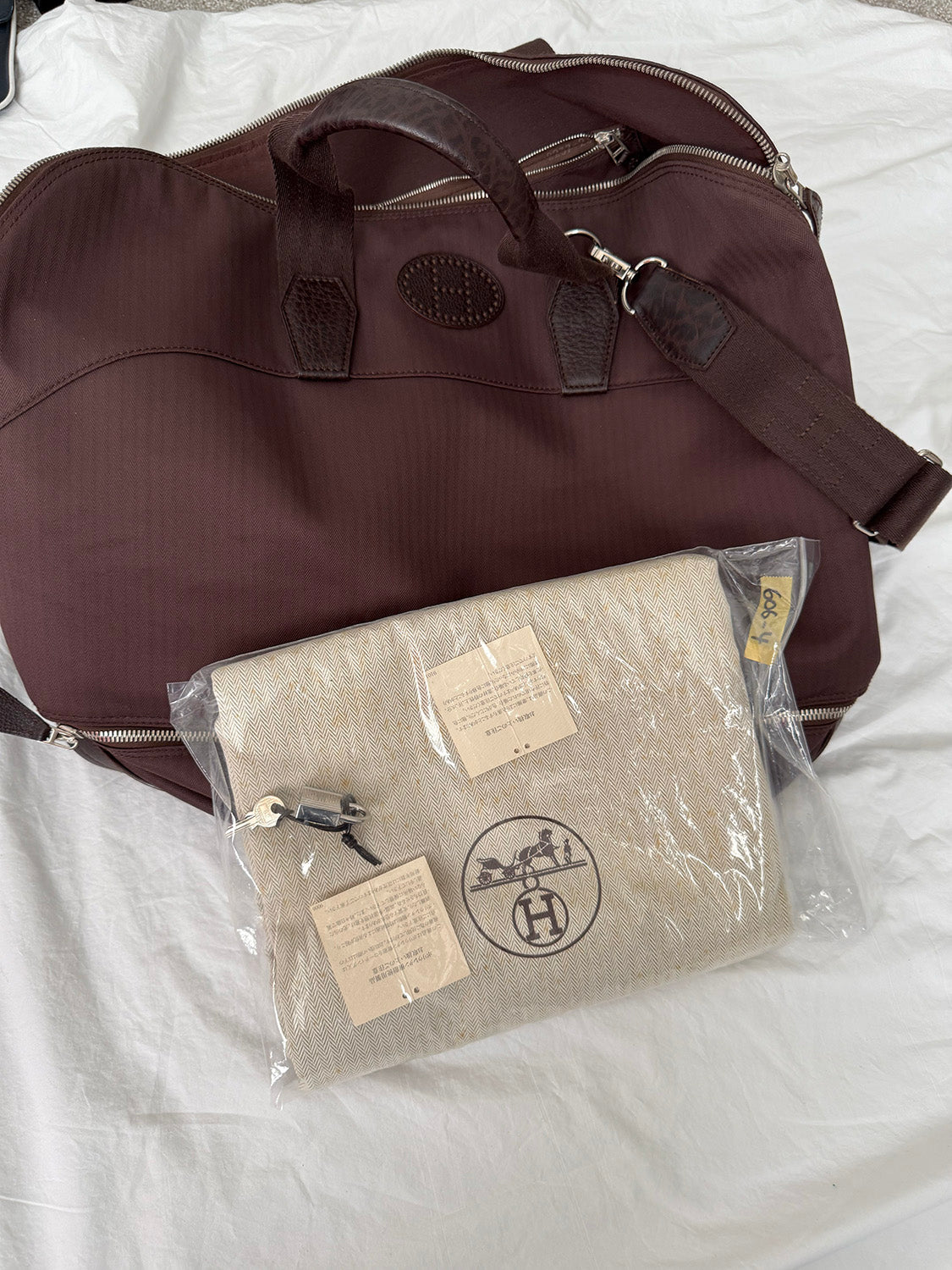 Hermès Sac De Toile Weekender