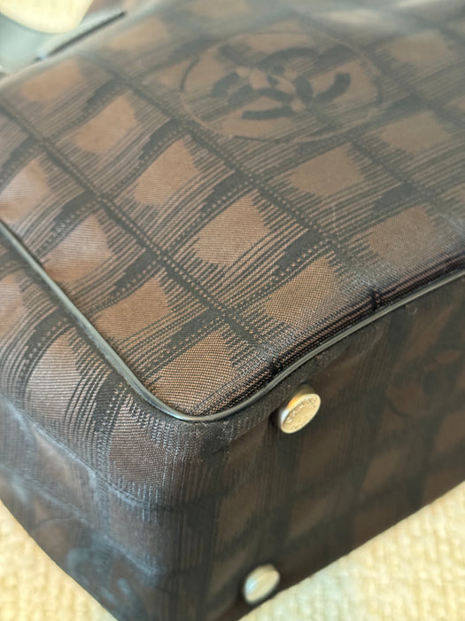 Chanel Travel line Chocolate CC tote