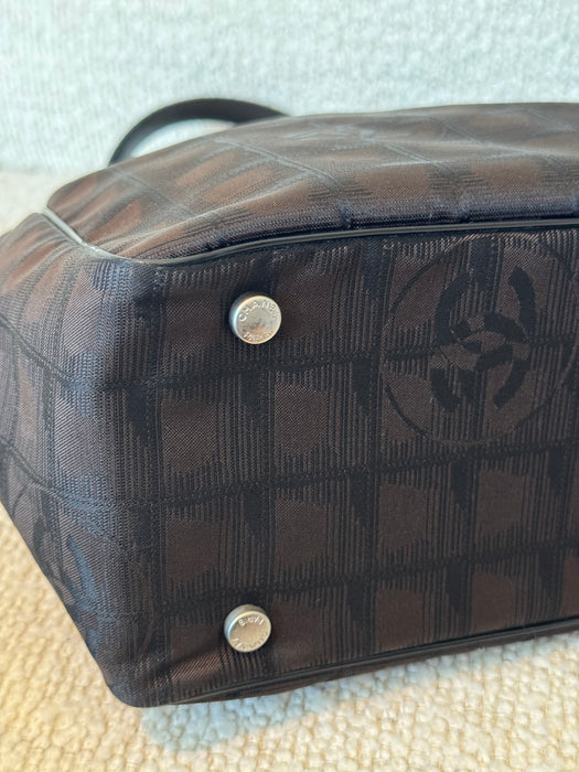 Chanel Travel line Chocolate CC tote
