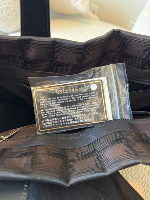 Chanel Travel line Chocolate CC tote